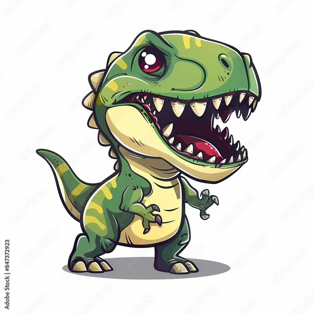 Fototapeta premium Cute Tyrannosaurus rex, T-Rex