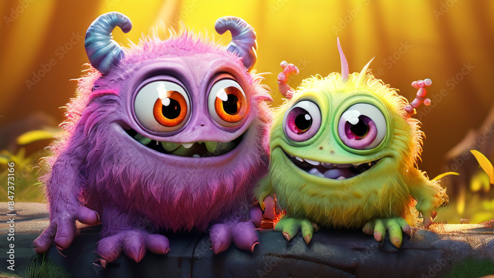 very cute fictional cartoon monsters very cute fictional cartoon monsters
