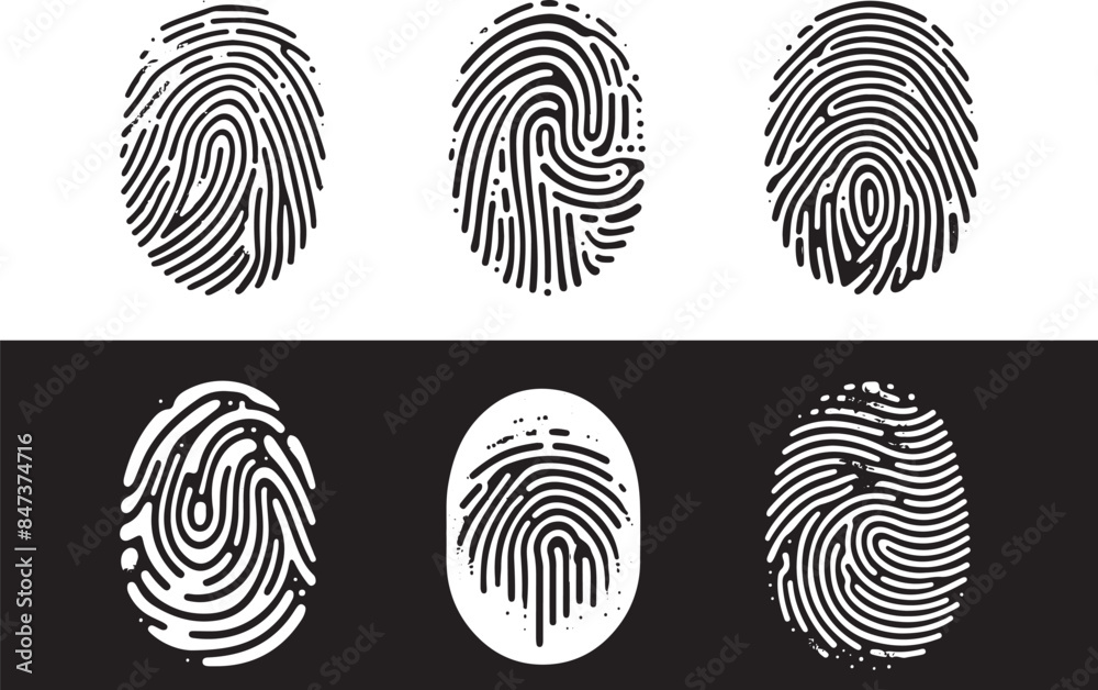 FingerPrint Silhouette Vector FingerPrint Silhouette Vector