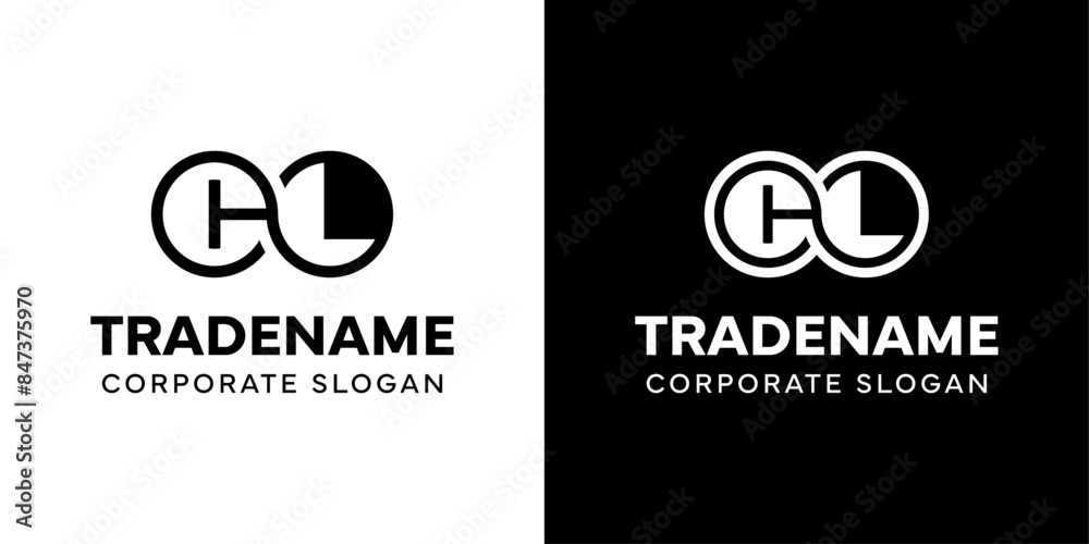 Letters CL Infinity Logo, suitable for business with CL or LC related to Eternity Letters CL Infinity Logo, suitable for business with CL or LC related to Eternity