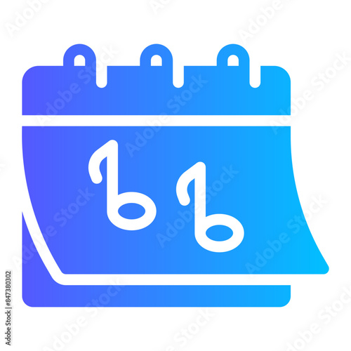 calendar gradient icon