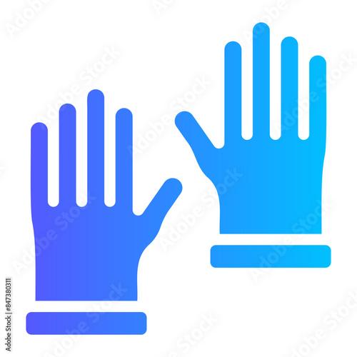 gloves gradient icon