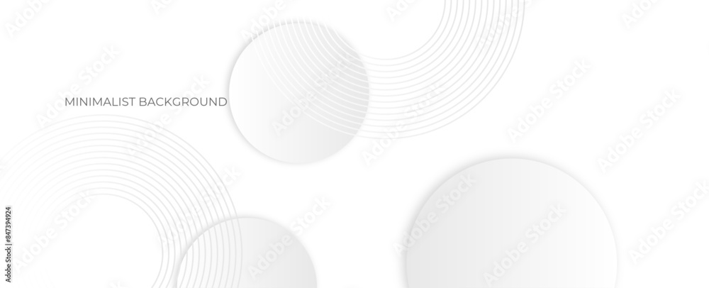 Abstract background with gray circle. White and grey abstract modern transparency circle presentation background. Object web design. Round shape. Minimal poster. Vector illustration Abstract background with gray circle. White and grey abstract modern transparency circle presentation background. Object web design. Round shape. Minimal poster. Vector illustration