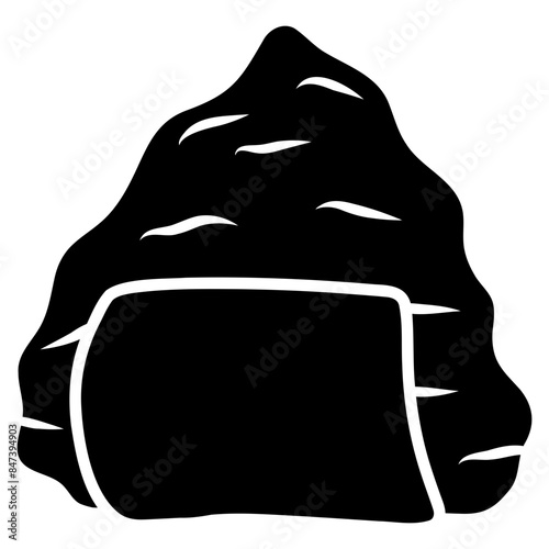 onigiri japanese food glyph icon