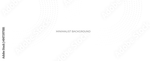 Abstract white background with circle lines. Digital future technology concept. White and grey abstract modern transparency circle presentation background. vector illustration