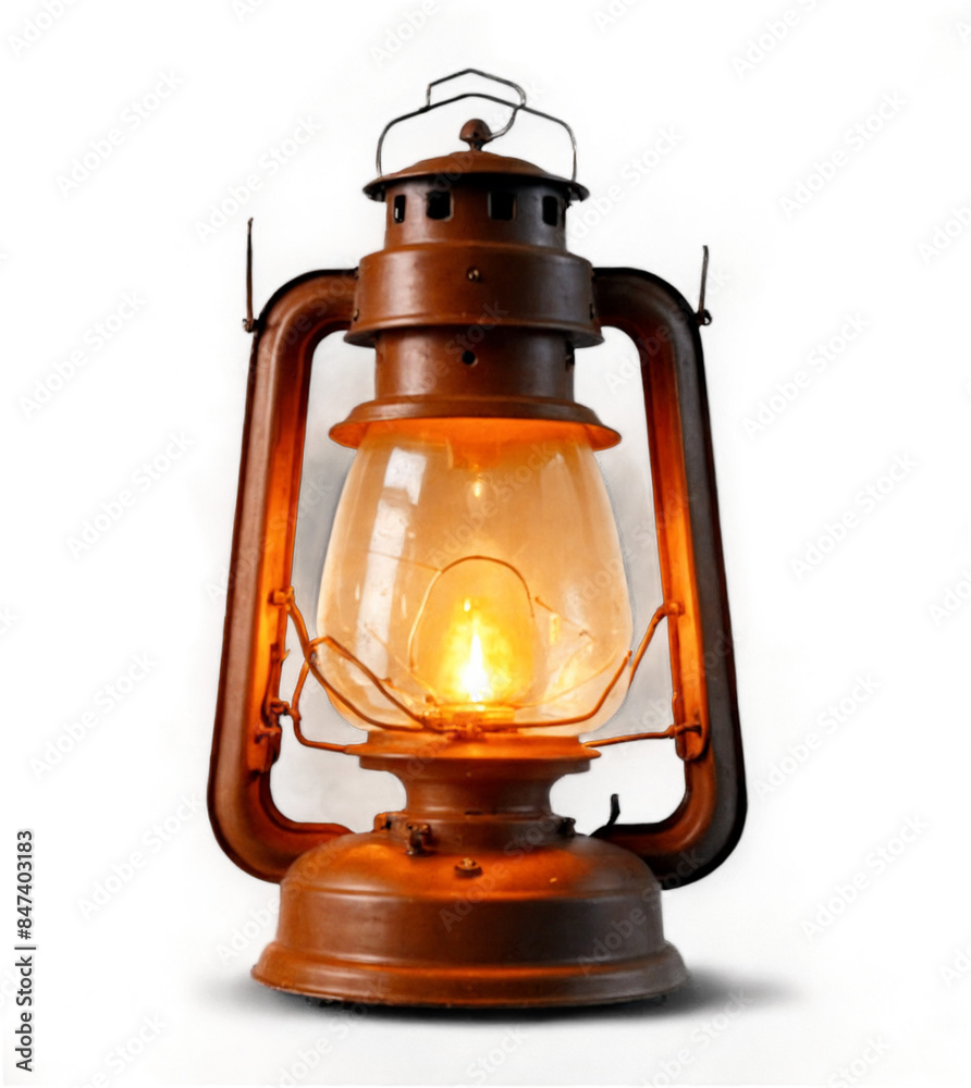 aged lamp with transparency backdrop isolated, PNG aged lamp with transparency backdrop isolated, PNG