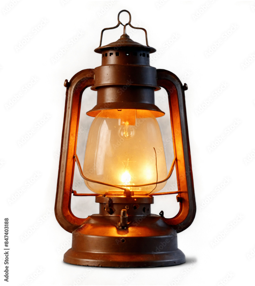 aged lamp with transparency backdrop isolated, PNG aged lamp with transparency backdrop isolated, PNG