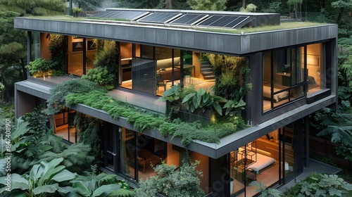 Eco-Friendly House- green roof