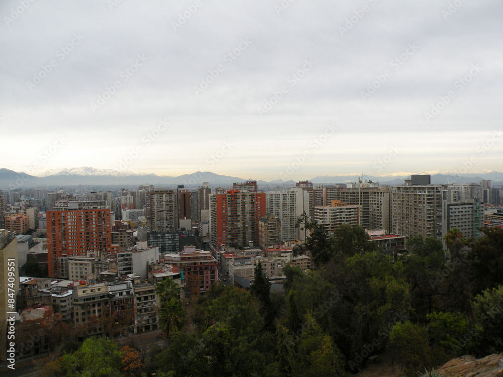 View of Santiago Centro from Santa Lucia Hill View of Santiago Centro from Santa Lucia Hill