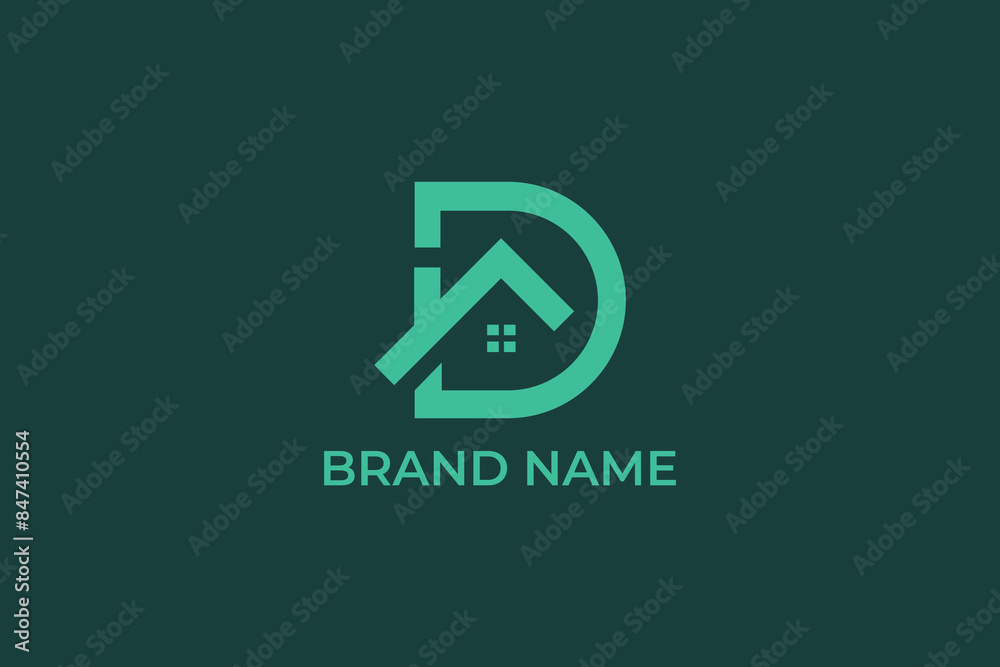 letter with house logo, house icon, home, letter d real estate logo, building logo, abstract home logo, modern, minimalist letter with house logo, house icon, home, letter d real estate logo, building logo, abstract home logo, modern, minimalist