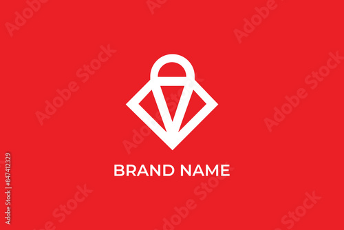 Diamond icon logo, diamond logo, jewellery logo, diamond shaped logo, diamond crown logo,  jewellers logo 