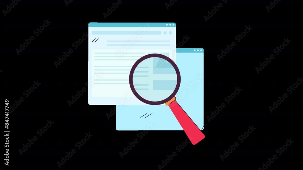 Magnifying Glass Zooming Documents Magnifying Glass Zooming Documents