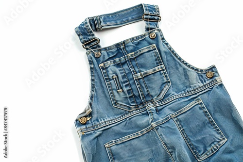 Bib overalls, isolated on white