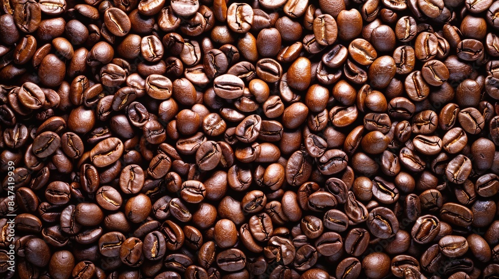 Obraz premium Roasted coffee beans for backdrop