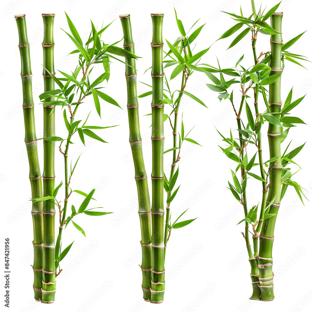 Obraz premium bamboo isolated on white background
