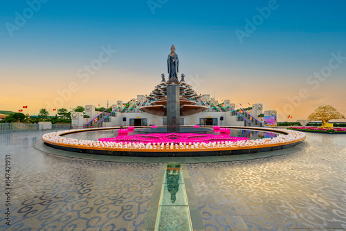 Tay Bo Da Son Tourist Statue in Ba Den mountains , Tay Ninh province, Viet Nam	