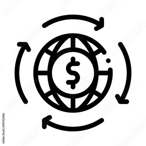 globalization line icon
