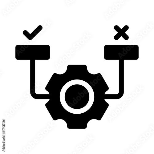 feasibility glyph icon