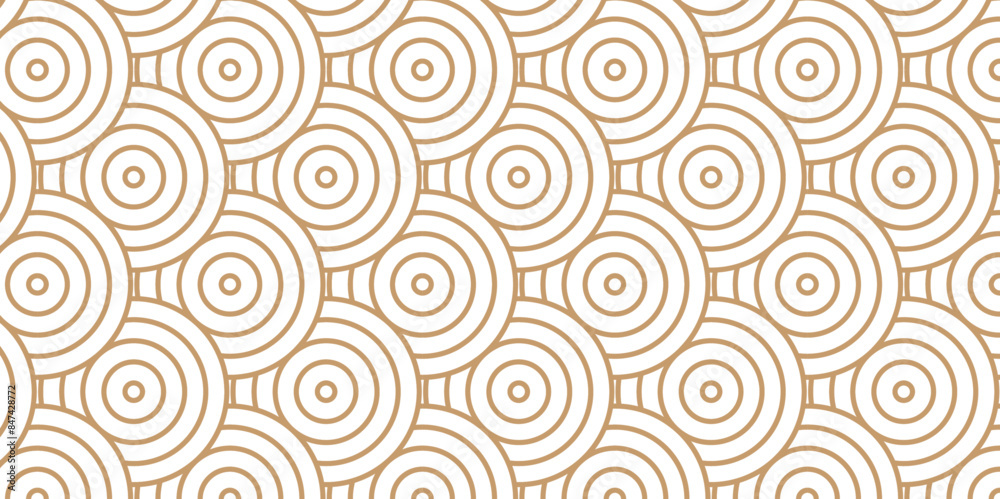 Overlapping Pattern Minimal diamond geometric waves spiral and abstract circle wave line. brown color seamless tile stripe geometric create retro square line backdrop pattern background. Overlapping Pattern Minimal diamond geometric waves spiral and abstract circle wave line. brown color seamless tile stripe geometric create retro square line backdrop pattern background.
