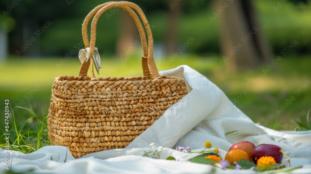 picnic summer relax flowers fruits natural