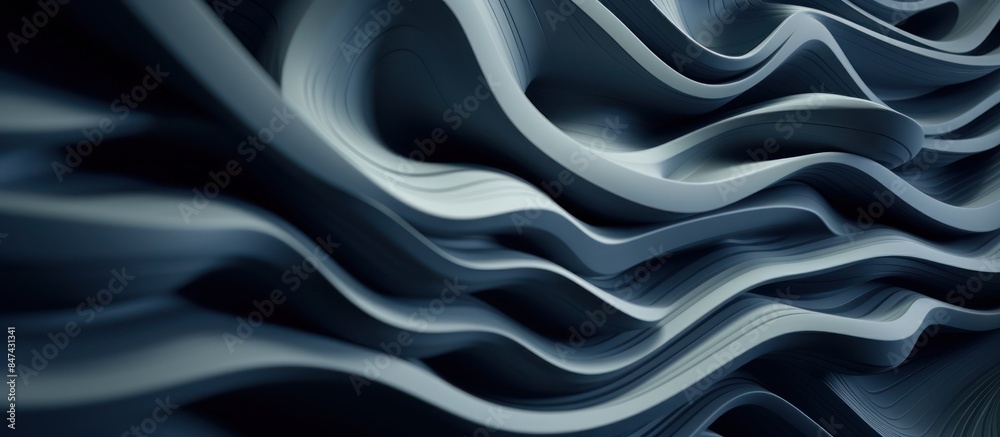 Obraz premium futuristic abstract wall 3D Render