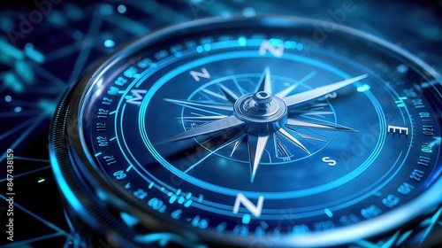 Wallpaper Mural Navigating Business Terrain, Digital Compass for Strategic Exploration Torontodigital.ca