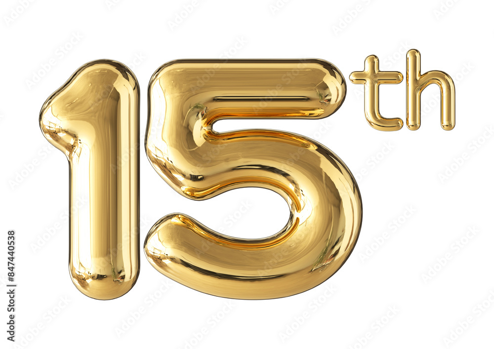 Anniversary Gold Number 15 Anniversary Gold Number 15