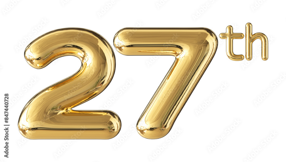Anniversary Gold Number 27 Anniversary Gold Number 27