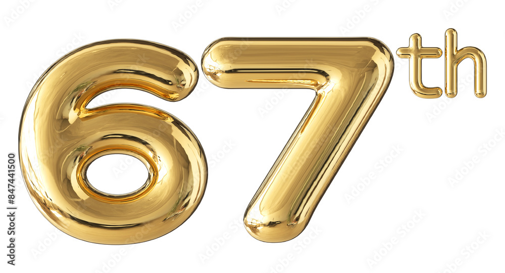 Anniversary Gold Number 67