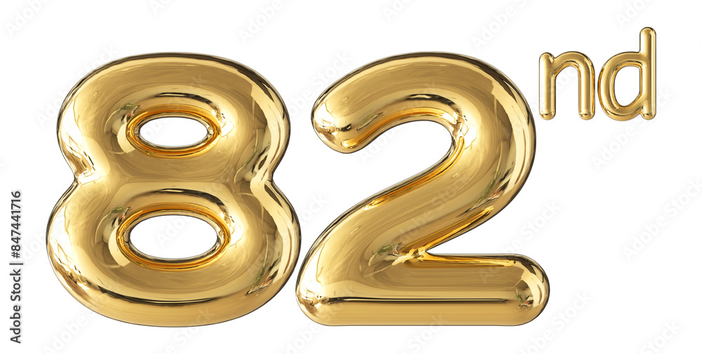 Anniversary Gold Number 82 Anniversary Gold Number 82