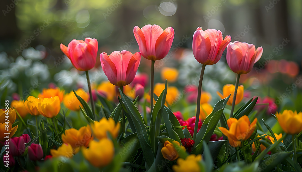 Naklejka premium flower background