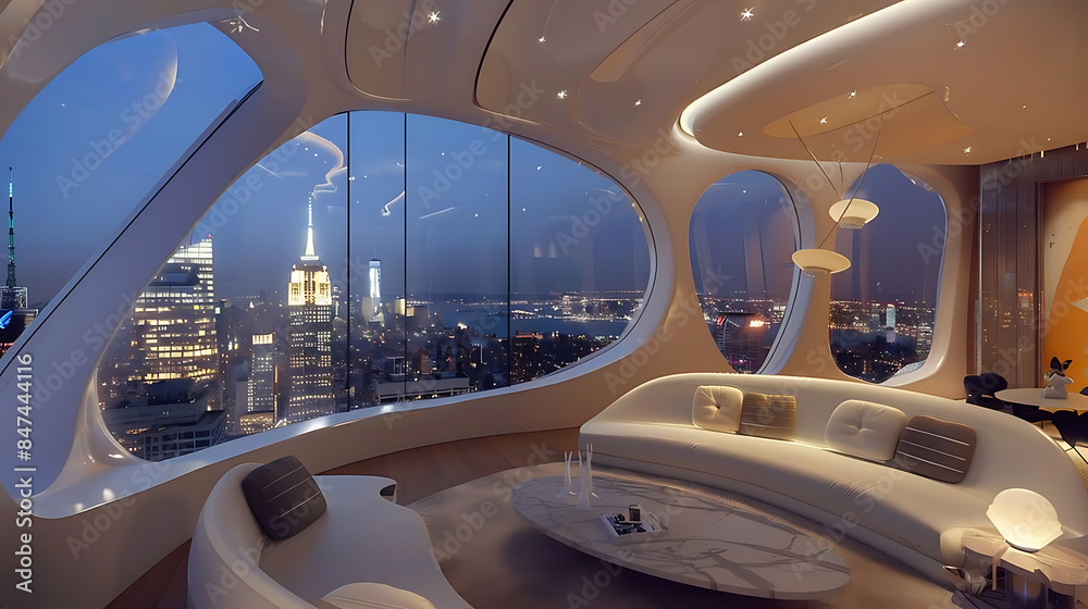 Modern apartment Residence with a beautiful view