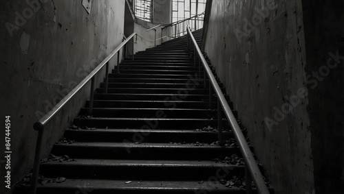 Each step on the stairs echoes with the weight of untold stories ai_generated