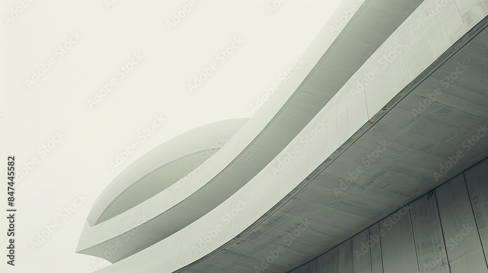 Fototapeta premium Serene Minimalist Abstract Architecture Wallpaper