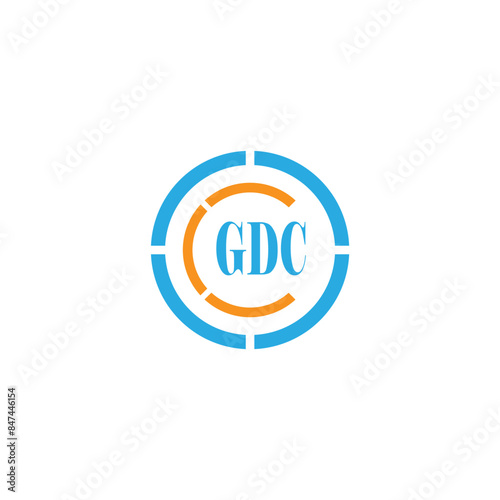 Alphabet letters Initials Monogram logo GDC