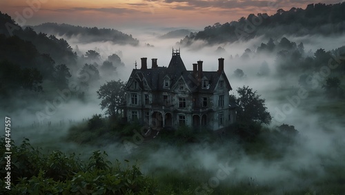  The haunting beauty of a dream where forgotten memories resurface amidst a landscape of swirling mist ai_generated