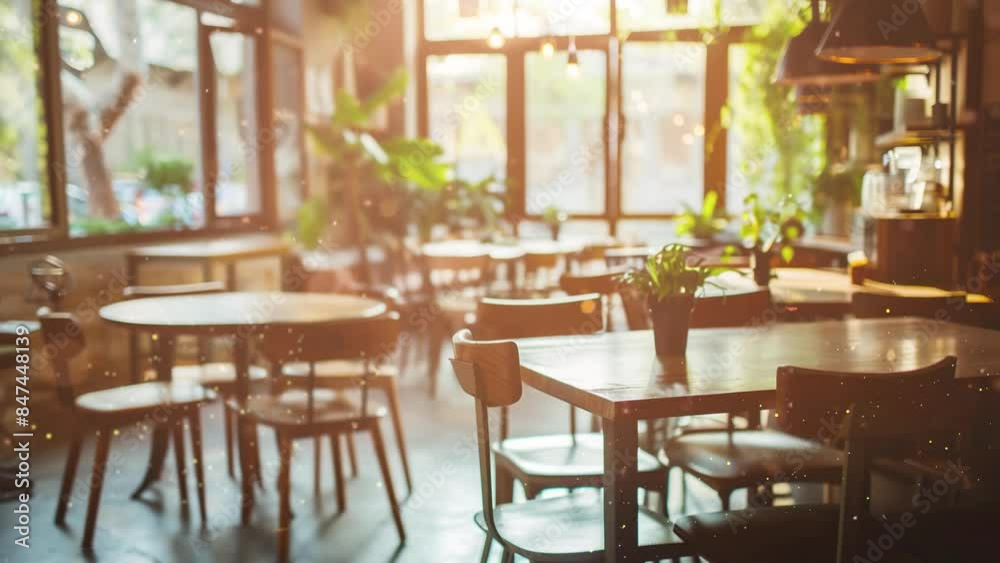 empty cafe interior modern cafe concept seamless looping overlay 4k virtual video animation background empty cafe interior modern cafe concept seamless looping overlay 4k virtual video animation background