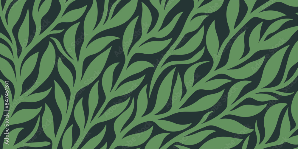 leaf pattern Seamless Elegant abstract background