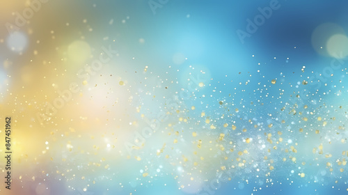 Soft pastel background with stars and bokeh lights © Derby