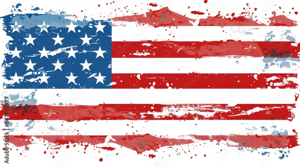 Fourth of July Festivities with patriotic design template or text in the center of the image Fourth of July Festivities with patriotic design template or text in the center of the image