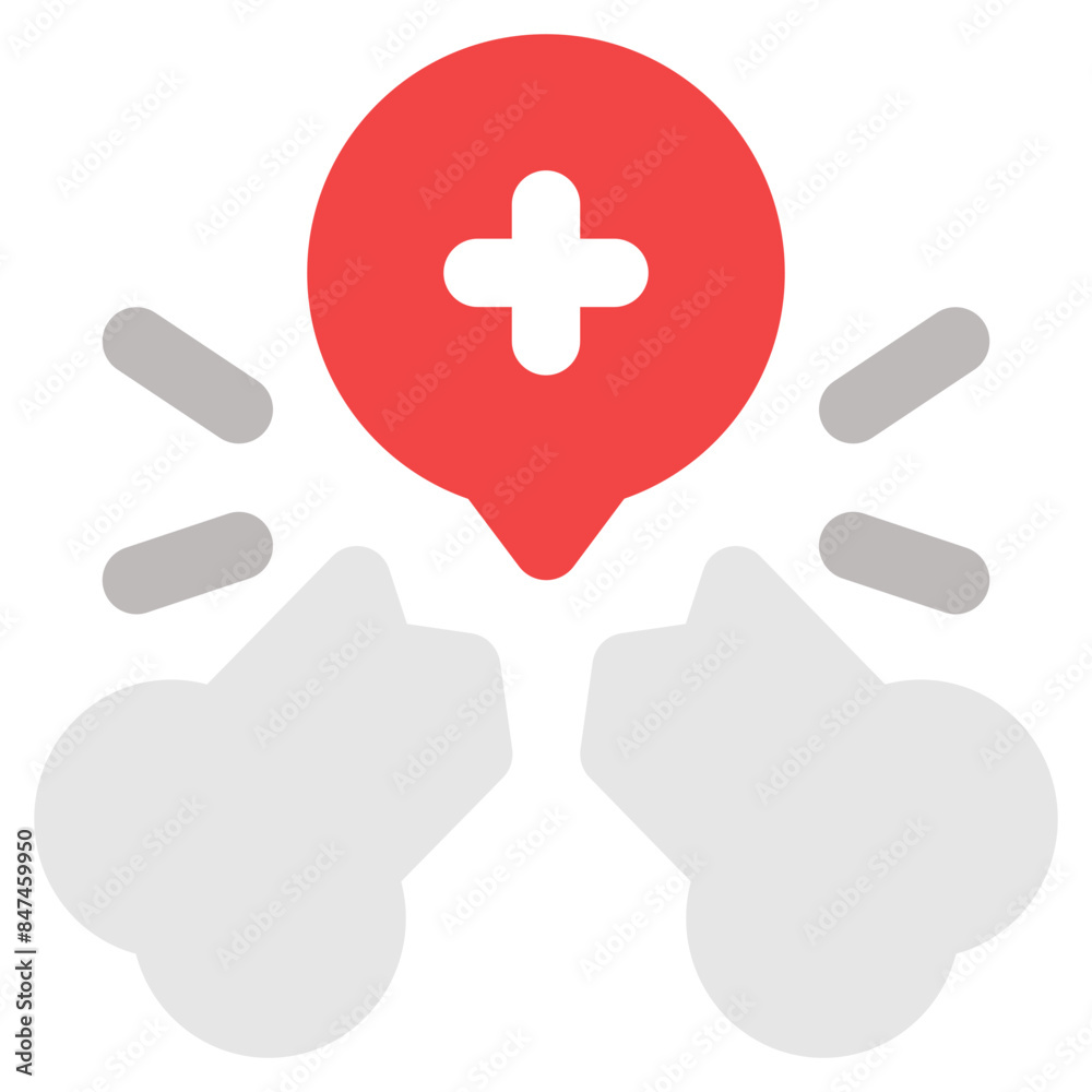 Fototapeta premium broken bone icon