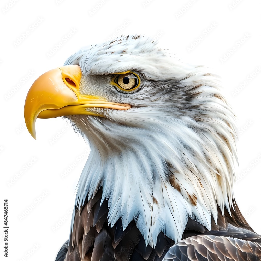 Obraz premium bald eagle isolated on white