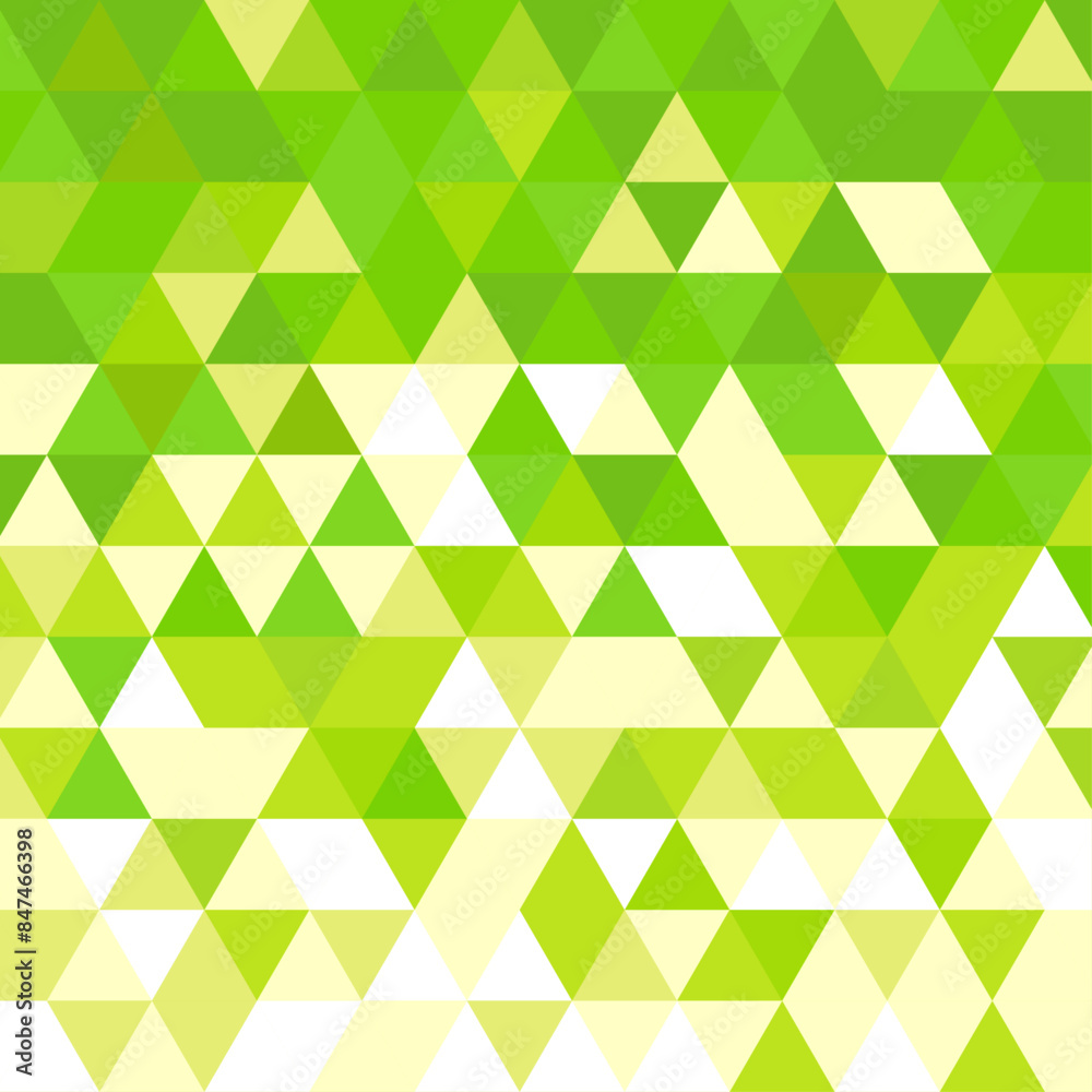 背景イラスト_三角形モザイク_緑 背景イラスト_三角形モザイク_緑