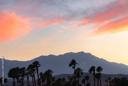 Sunset over San Jacinto