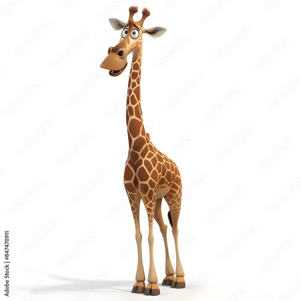 Obraz premium giraffe isolated on white