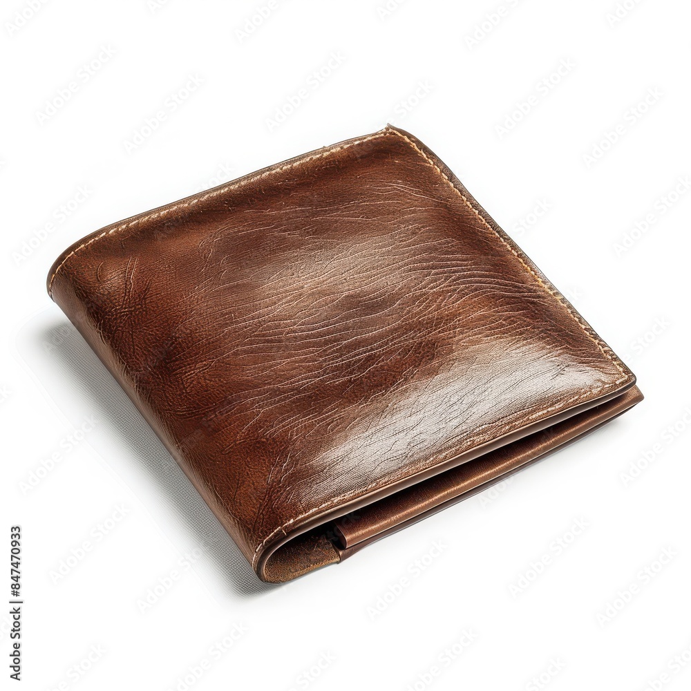 Luxurious brown leather wallet, perfect for carrying cards and cash in an elegant and stylish manner. Ideal fashion accessory for everyday use. Luxurious brown leather wallet, perfect for carrying cards and cash in an elegant and stylish manner. Ideal fashion accessory for everyday use.