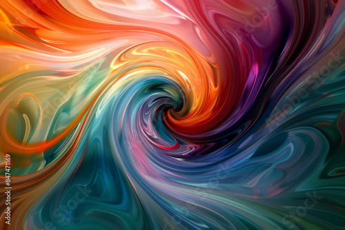 An abstract image of swirling colors capturing a creative state of mind.