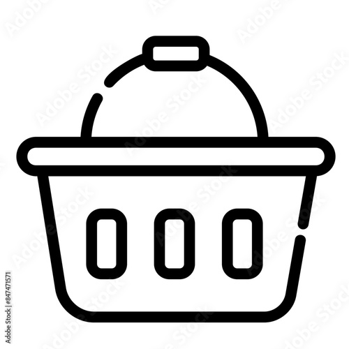 shoppingbasket outline icon photo