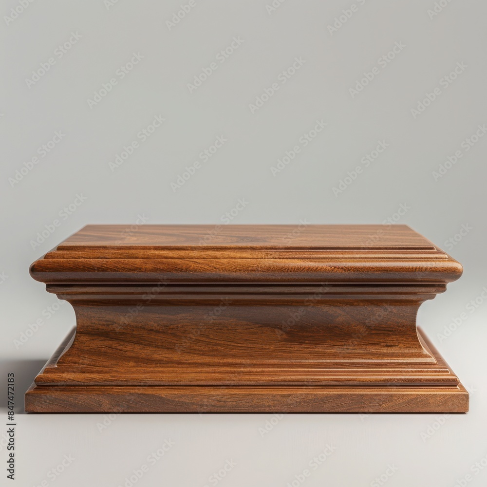 Elegant wooden pedestal or display stand with a sleek finish, perfect for showcasing art or collectibles. Ideal for home or office decor. Elegant wooden pedestal or display stand with a sleek finish, perfect for showcasing art or collectibles. Ideal for home or office decor.