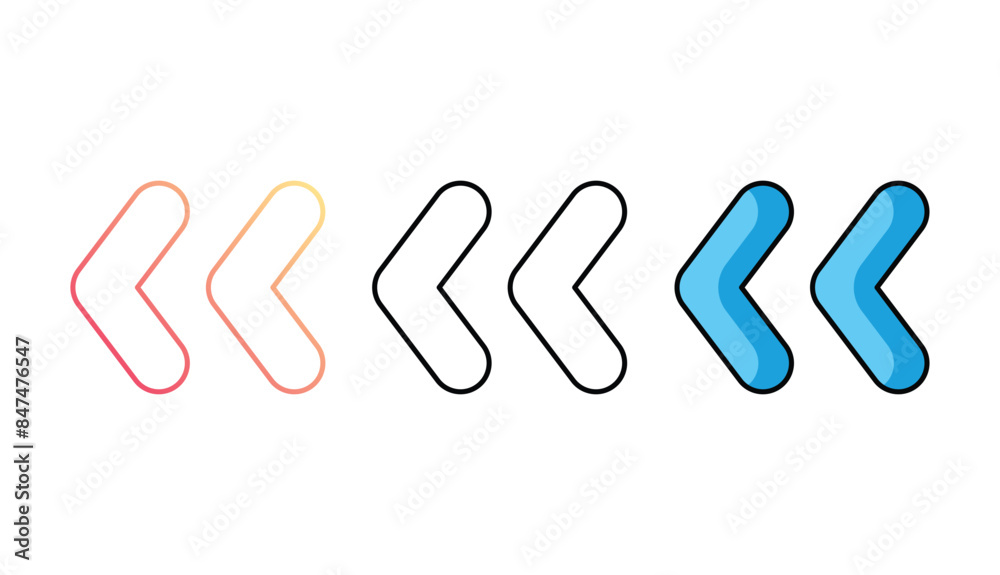Arrow left icon design with white background stock illustration Arrow left icon design with white background stock illustration